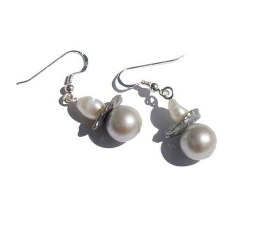 pearl drop earrings