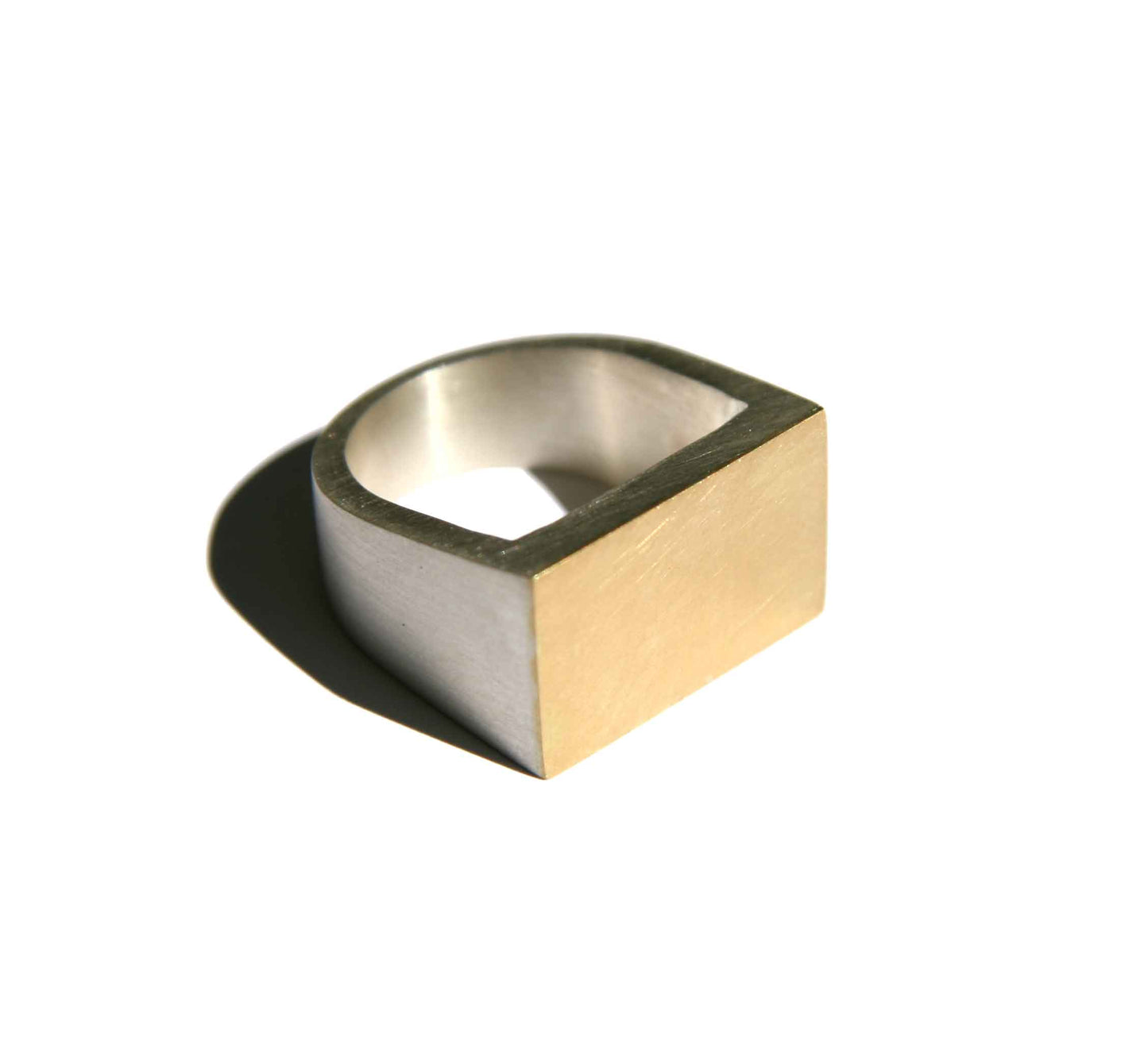 'Cubist' men's dress ring